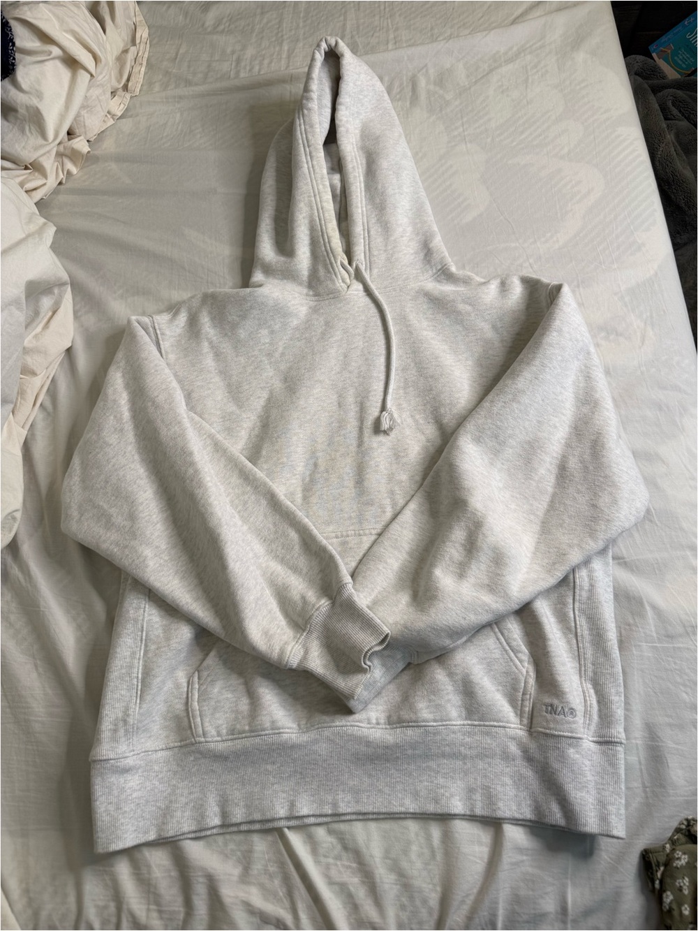 Light Gray Women's Hoodie Pullover Sweater